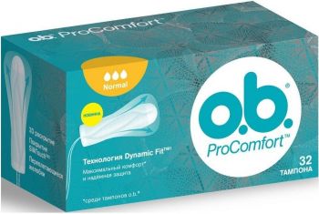 Купить средство женской гигиены o.b. ProComfort с покрытием SilkTouch Normal 32 шт (3574661017808) | Фото 1