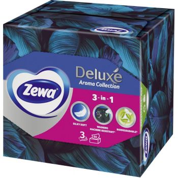Косметичні серветки ZEWA Deluxe Aroma Col 60 шт (7322541095417) | Фото 1