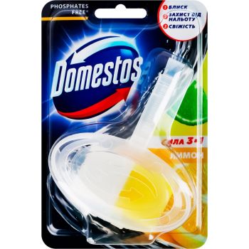 Туалетний блок Domestos Лимон 35г (8720182778727) | Фото 1