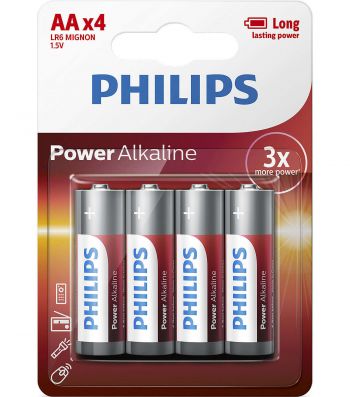 PHILIPS Power Alkaline AA BLI 4 (LR6P4B/10) | Фото 2