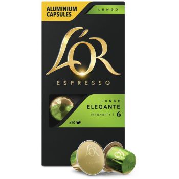 Кава L`OR капсули Lungo Elegante, 100% арабіка , 10шт, Nespresso (8711000360552) | Фото 1