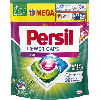 Капсули для прання Persil Power Caps Color Deep Clean 60 шт (9000101804294) | Фото 1