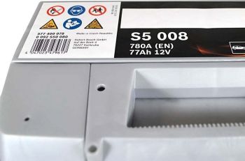 Автомобільний акумулятор Bosch 77Ah-12v (S5008), R+, EN780 (5237437139) | Фото 3