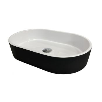 Купить раковину Раковина Adamant Beste New, 540x350x11мм чорно-біла (100003542) | Фото 1