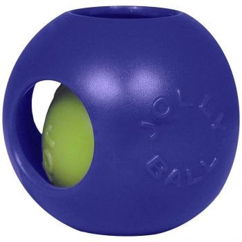 Іграшка для собак Jolly Pets Teaser Ball подвійний м'яч великий блакитний (1508BL) | Фото 1
