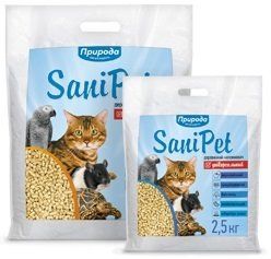 Природа Sani Pet натуральний Деревний вбирний 5 кг (4820157404157) | Фото 2