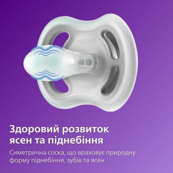 Пустушка Avent ортодонтична Ultra Air для дівчаток 6-18 міс 2шт (SCF085/61) | Фото 6