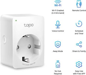 Смарт-розетка мини TP-LINK Tapo P100 (TAPO-P100M) | Фото 4