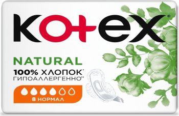 Kotex Natural Normal 8 (5029053575322) Kotex Natural Normal 8 (5029053575322) | Фото 1