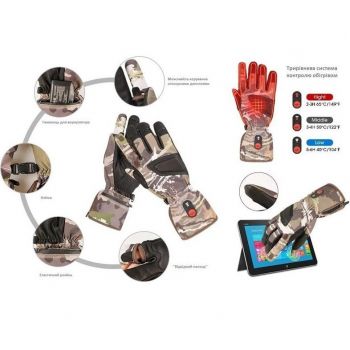 Рукавички з підігрівом 2E Hunter Camo, S (2E-HGRHRS-CM) | Фото 7