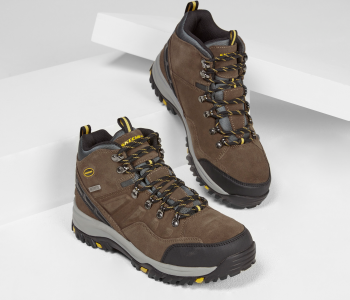 Черевики чоловічі Skechers Relment - Pelmo 64869 KHK 42 (9 US) коричневі (KM3048-90) | Фото 6