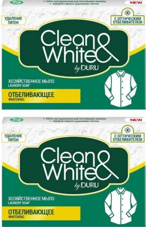 Мило господарське відбілююче DURU Clean&White 4*120 г (8690506521929) Мило господарське відбілююче DURU Clean&White 4*120 г (8690506521929) | Фото 3