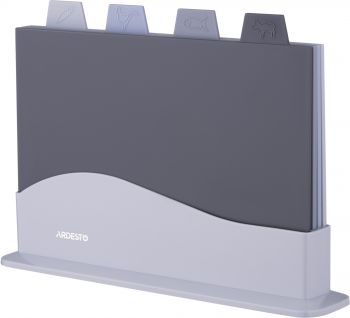 Набір дошок кухонних на підставці ARDESTO Fresh, 4шт, пластик (AR1404GB) | Фото 5