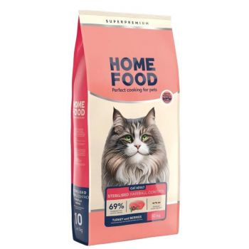 Сухий корм HOME FOOD Індичка та ягоди для виведення шерсті зі шлунку 10кг (4820235020880) | Фото 1