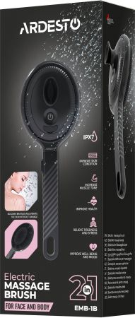 Купить прибор для ухода за кожей лица Щітка-масажер ARDESTO для обличча та тіла EMB-1B | Фото 7