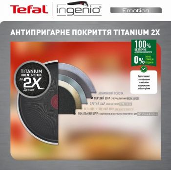 Набір посуди TEFAL Ingenio Emotion, 13 пр., (L897SD74) Набір посуди TEFAL Ingenio Emotion, 13 пр., (L897SD74) | Фото 13