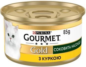 Вологий корм для котів Purina Gourmet Gold Соковита насолода з куркою 85 г (8445290823342) | Фото 4