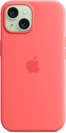 Чохол APPLE для iPhone 15 Silicone Case with MagSafe Guava (MT0V3ZM/A) | Фото 5