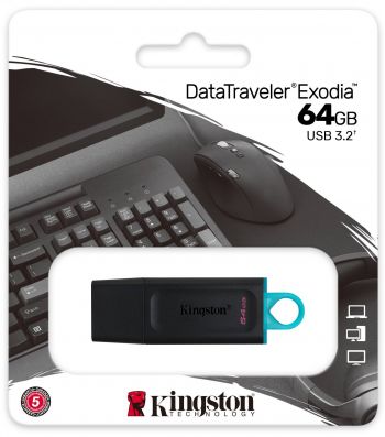 Купить USB флеш память KINGSTON USB 3.2 64GB Gen1 DT Exodia (DTX/64GB) | Фото 4