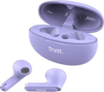Навушники TWS TRUST Yavi Earphones Purple (25299_TRUST) | Фото 1