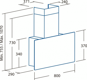 Витяжка CATA Greco 80 gr (02145203) | Фото 2