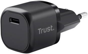 Мережевий зарядний пристрій TRUST Maxo 20W USB-C PD Black (25174_TRUST) | Фото 6