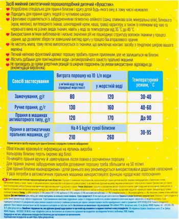 Порошок для прання дитячих речей Вухастик 400г (4820268100498) | Фото 5