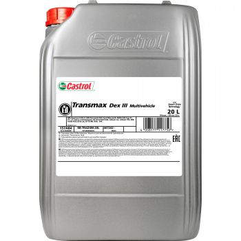 Олива трансмісійна Castrol Transmax Dex III Multivehicle ATF3, 20л (5537562009) | Фото 1