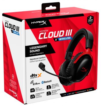 Ігрова гарнітура HyperX Cloud III S Black-Red (A59Z0AA) Ігрова гарнітура HyperX Cloud III S Black-Red (A59Z0AA) | Фото 9
