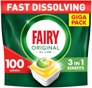 Капсули для посудомийних машин Fairy Original All in One Лимон 100шт (8700216237383) Купить средство для мытья посуды Капсули для посудомийних машин Fairy Original All in One Лимон 100шт (8700216237383) | Фото 3