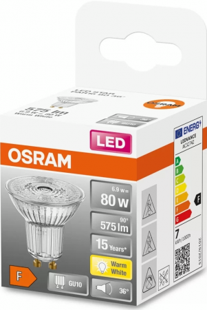 Лампа OSRAM LED GU10 6.9Вт 2700К 575Лм PAR16 (4058075112605) | Фото 2