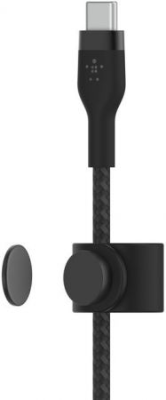 BELKIN USB-C - USB-C, BRAIDED SILICONE, 1m, black (CAB011BT1MBK) BELKIN USB-C - USB-C, BRAIDED SILICONE, 1m, black (CAB011BT1MBK) | Фото 3