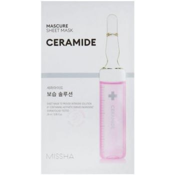 Маска тканинна MISSHA Mascure Solution Вологий бар’єр Ceramide 28 мл (8809747963638) Маска тканинна MISSHA Mascure Solution Вологий бар’єр Ceramide 28 мл (8809747963638) | Фото 1