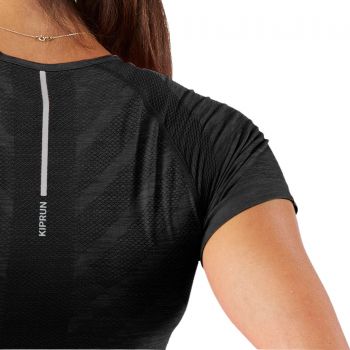 Футболка жіноча Kiprun Fit безшовна 8831008 S чорна (4995154_Kiprun) | Фото 2
