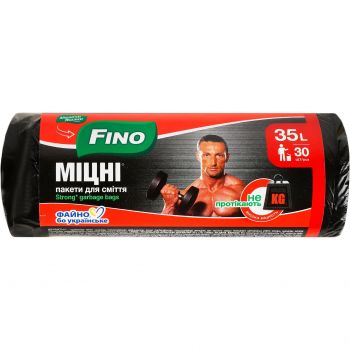 Пакети для сміття Fino Міцні 35л х 30шт (4823058337074) | Фото 1