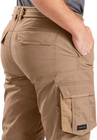 Штани чоловічі для трекінгу Forclaz Travel100 8579849 54 коричневі (4011255_Forclaz) | Фото 2