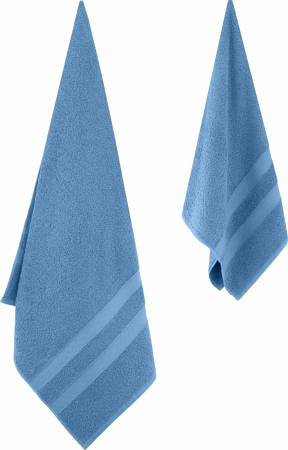 Набір рушників махрових Ardesto Splendid 50х90см, 70х140см, 2шт, блакитний (ART2359BL) | Фото 5