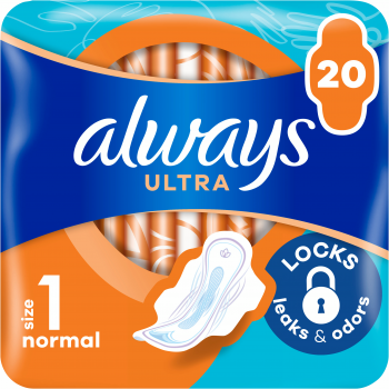 Прокладки гігієнічні Always Ultra Sensitive Normal 1 20шт | Фото 1