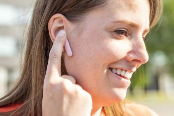 Навушники TRUST Primo Touch True Wireless Mic Pink (23782_TRUST) | Фото 6