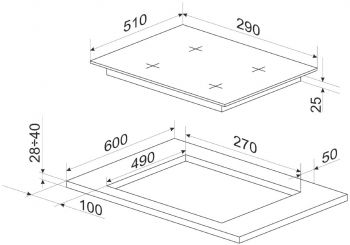 Купить варочную поверхность Варильна поверхня електрична Hansa BHEI301077 | Фото 2