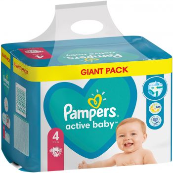 Підгузки PAMPERS Activebaby Maxi Джайнт 76 шт (8001090949615) | Фото 3
