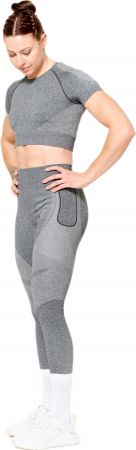 Легінси жіночі для фітнесу Domyos FTI 900 8666863 XL сірі | Фото 2