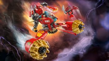 Купить конструктор Конструктор LEGO NINJAGO Штормовий робот-вершник Кая (71830) | Фото 6