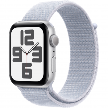 Купить умные часы Смартгодинник APPLE Watch SE GPS 40mm Silver Aluminium Case with Blue Cloud Sport Loop (2024) | Фото 1