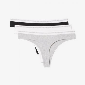 Жіночі труси-срінги Lacoste 8F1341031 M 3 шт. чорний-антрацит (8F1341NUATS) | Фото 8