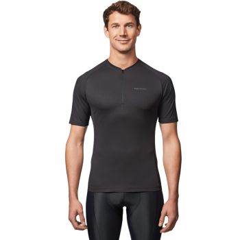 Джерсі чоловіче для шосейного велоспорту Van Rysel Essential з короткими рукавами 8569821 L чорне | Фото 1