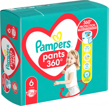 Підгузки-трусики Pampers Pants Giant розмір 6 14-19кг 25шт (8006540069745) | Фото 5