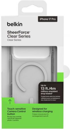 Чохол BELKIN для APPLE iPhone 17 Pro Magnetic Protective Clear (MSA031HQCL) | Фото 2