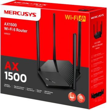 Маршрутизатор MERCUSYS MR60X AX1500 2xGE LAN 1xGE WAN MU-MIMO OFDMA (MR60X) Маршрутизатор MERCUSYS MR60X AX1500 2xGE LAN 1xGE WAN MU-MIMO OFDMA (MR60X) | Фото 6