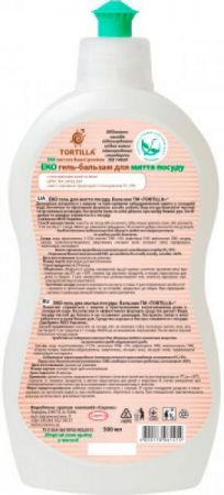 Еко гель-бальзам для миття посуду Tortilla 500мл (4820178061414) Еко гель-бальзам для миття посуду Tortilla 500мл (4820178061414) | Фото 2